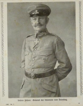1917 - alter Druck - Unser Führer: General der Infanterie von Deimling